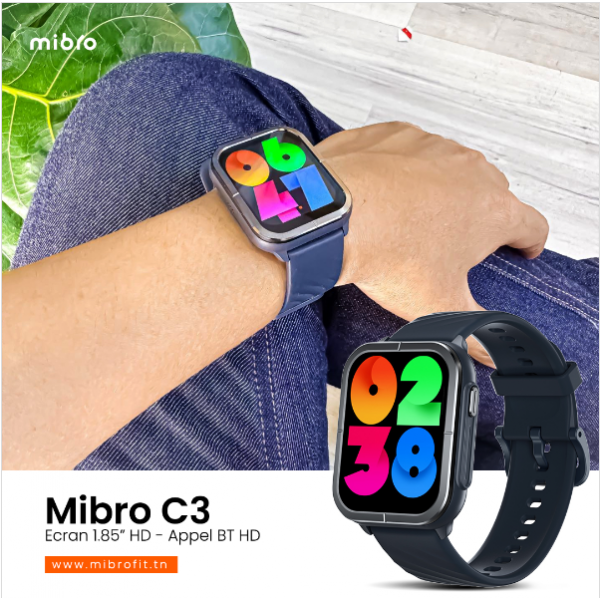 MONTRE CONNECTÉE XIAOMI MIBRO C3 NOIR