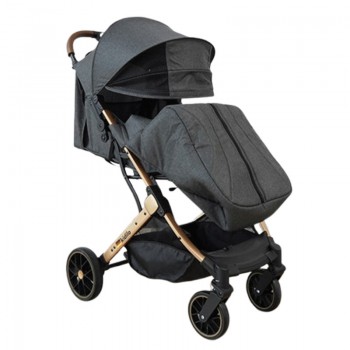 Poussette Bébé Kidilo K10 Avec Cache Pieds Gris