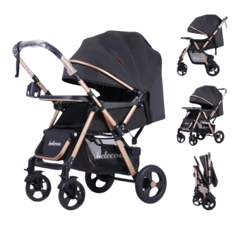 Poussette bébé Belecoo 511  NOIR