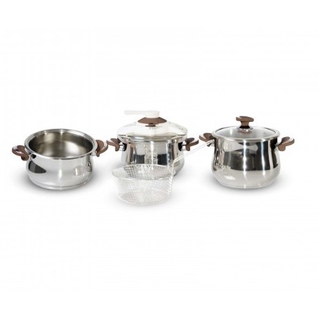 Pack Cocotte 7pcs My DIAMOND inox 18/10